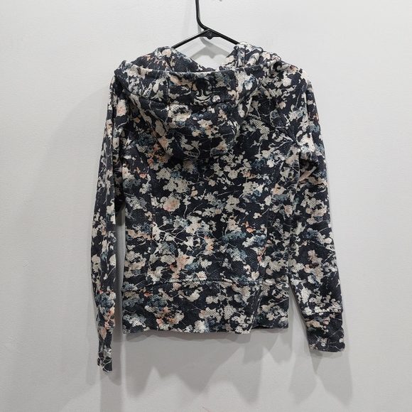 Lululemon Scuba Hoodie Light Cotton Fleece Spring Bloom Multi / Alpine White - Picture 5 of 9